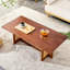 Table basse de style chinois de couleur noyer - Bois massif rectangulaire, pour la maison et le bureau Petite famille, couleur, bois pour le salon