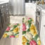 Tapis de cuisine antidérapant à motif floral tulipe, 2 pièces