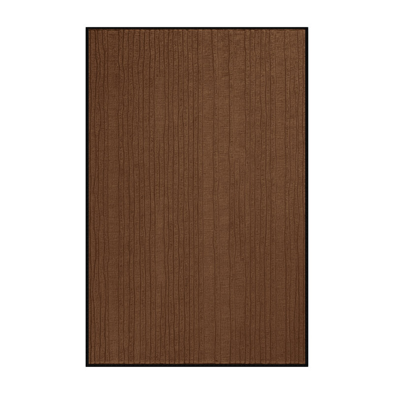 Tapis brun uni lavable à la machine, Tapis de couloir 2 pi x 4 pi