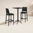 Ensemble de sièges de bar 24 po avec tabourets carrés Farrah
