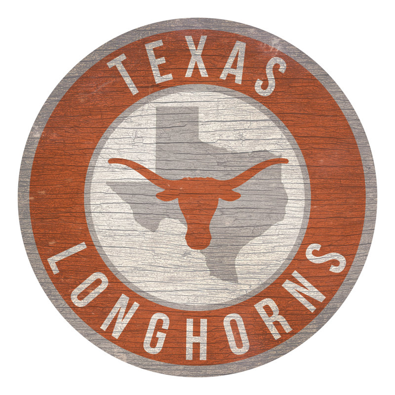 Ncaa, impression sur bois, Longhorns de l'Université du Texas à Austin