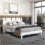 Grand lit plateforme - blanc