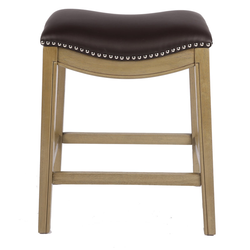 Ardussi Bar Stool, Counter Stool (24.02" Seat Height), Brown