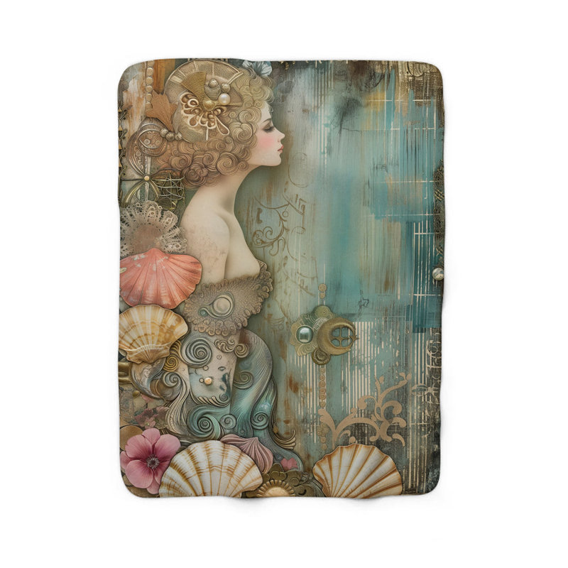 Couverture Mermaid's Shell Collection, L 80 po x l 60 po