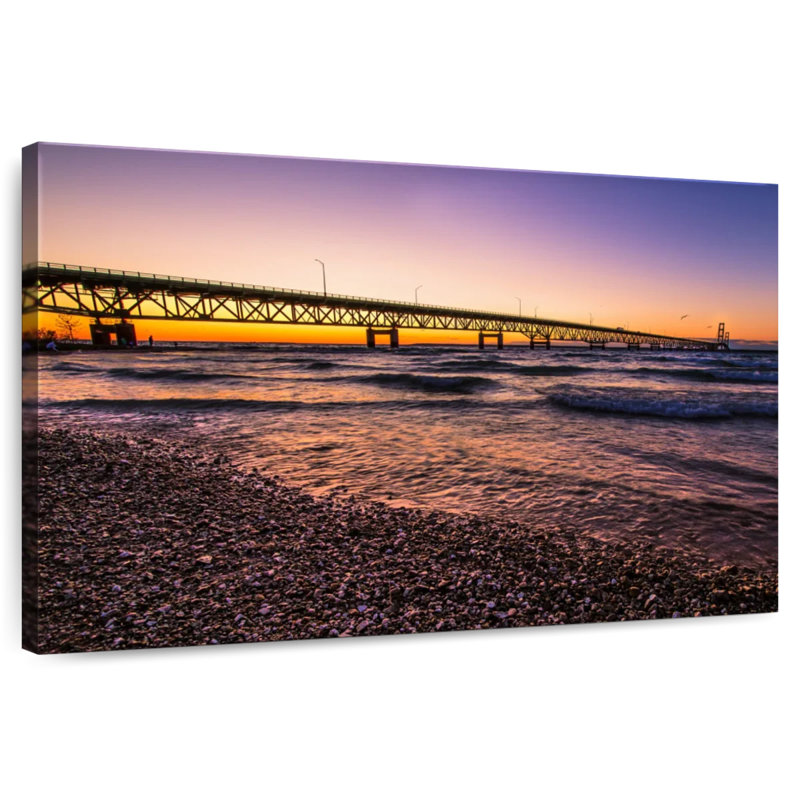 Lilie Mackinac Beach Sunset, H 34 po x l 51 po