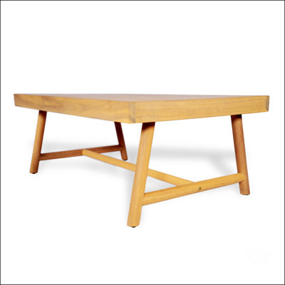 Table basse de patio en bois d'acacia