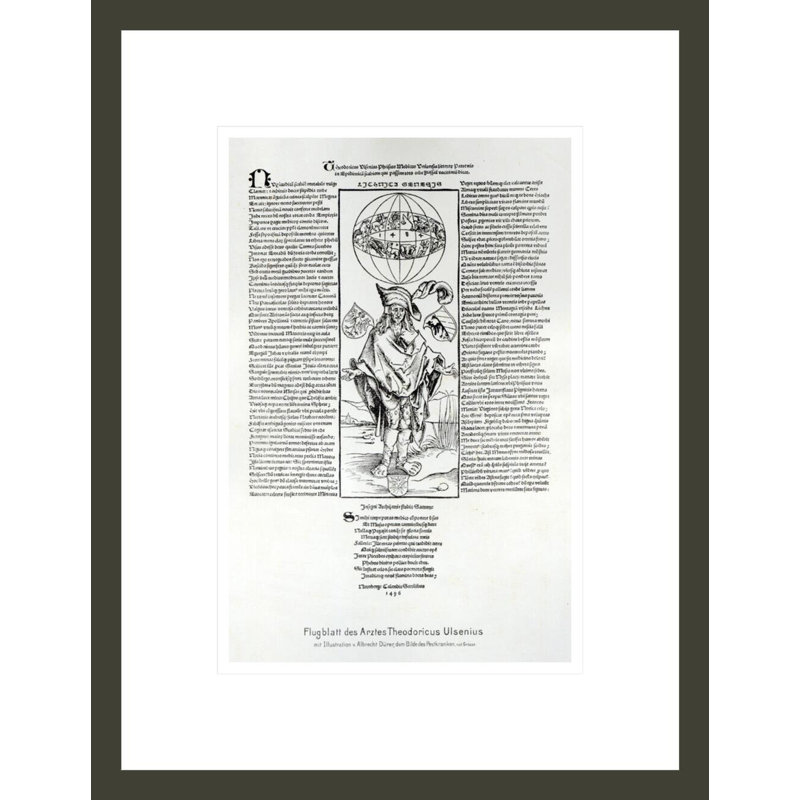 Illustration de la syphilis par Albrecht Dürer, impression giclée sur cadre, H 16,75 po x l 12,92 po