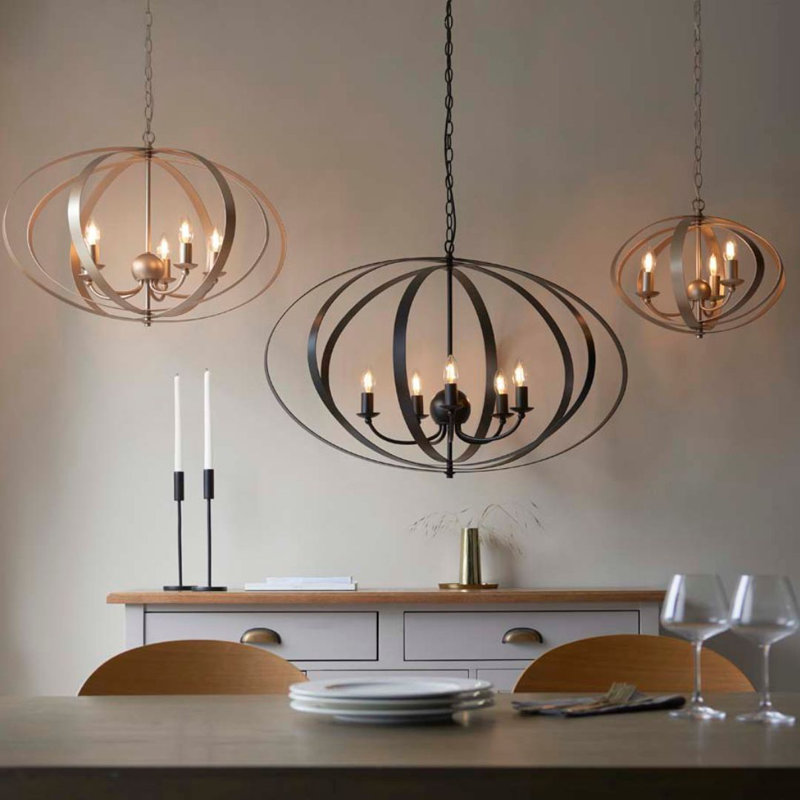 5 - Light Geometric Pendant, Matt Black