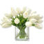 Tulipes 30 tiges, arrangement moderne, tulipes réelles, pièce maîtresse artificielle pour toujours-140265476