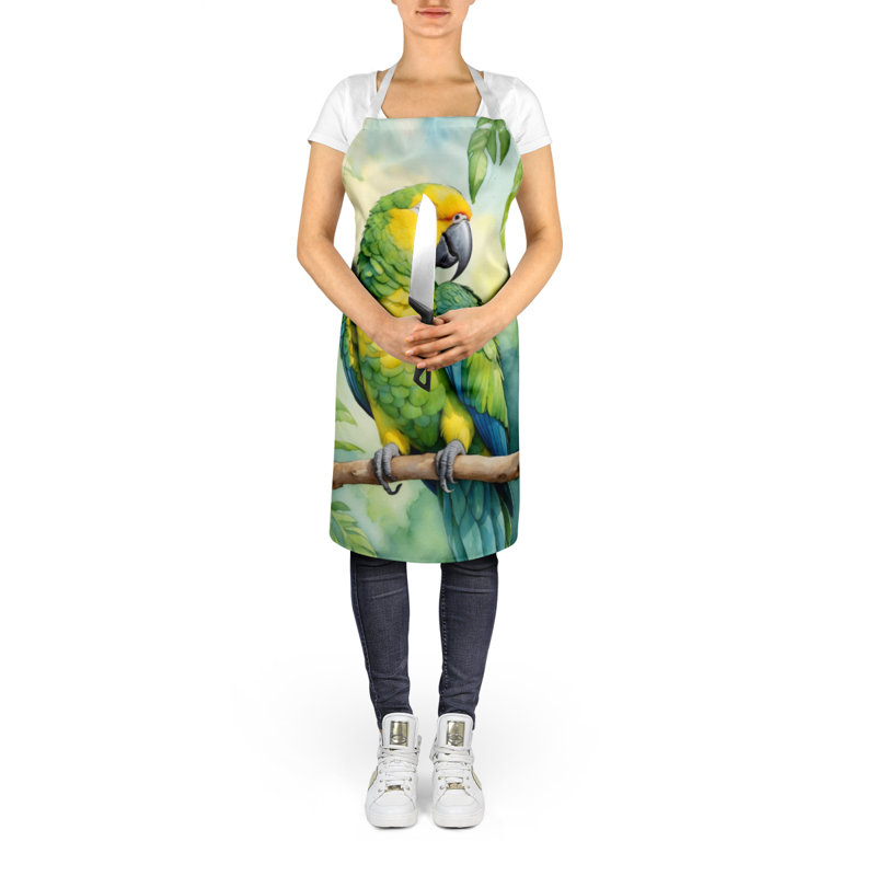 Apron, Green Yellownaped Amazon Parrot