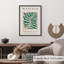 «Botanical Matisse Plant», reproduction d'art moderne sans cadre Mid-Century vert et rose-134034529