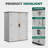 4.7’ W X 2.2’ D Outdoor Resin Vertical Tool Shed, Storage Shed, Durable Garbage Shed For Garden Patio Furniture And Yard Tools-121601740