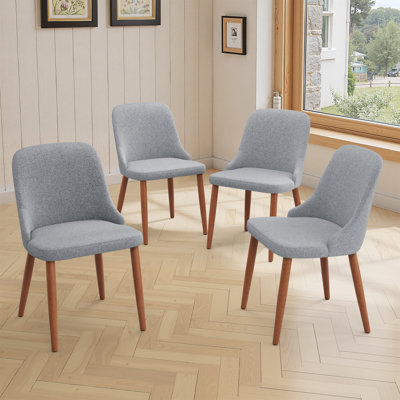 Chaises de salle à manger rembourrées avec cadre en bois