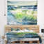 Lever de soleil sur la plage et vagues brillantes dans la tapisserie de l'océan-28508063