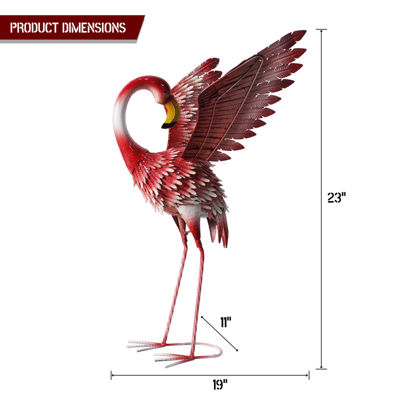 Statue Graden Flamingo