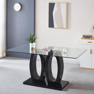 Landynn Glass Top Dining Table