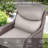 Maylis 4-Piece All-Weather Outdoor Wicker Patio Square Metal Fire Pit Table Conversation Set With Swivel Gliders And 6" Thick Cushions-1420566542