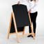 Tableau noir en bois avec panneaux coulissants