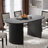 Fohoren Oval Dining Table Double Pedestal Kitchen Table-762420719-781556140