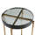 Ackeron Glass Cross Legs End Table