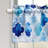 Blue Watercolor Moroccan 52'' W Window Valance (Set Of 2)
