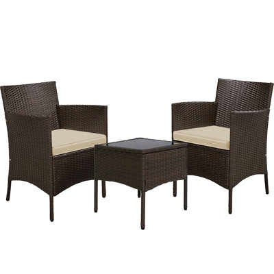 Argonne 2 Seater Rattan Conversation Set