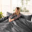  400 Thread Count Organic Cotton Sateen Duvet Cover Set-76628012-57349285