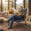 Fauteuil de camping simple et multifonctionnel avec rembourrage épais 3 en 1 pour lit de camping pliant avec cadre de support antidérapant stable pour le camping en plein air