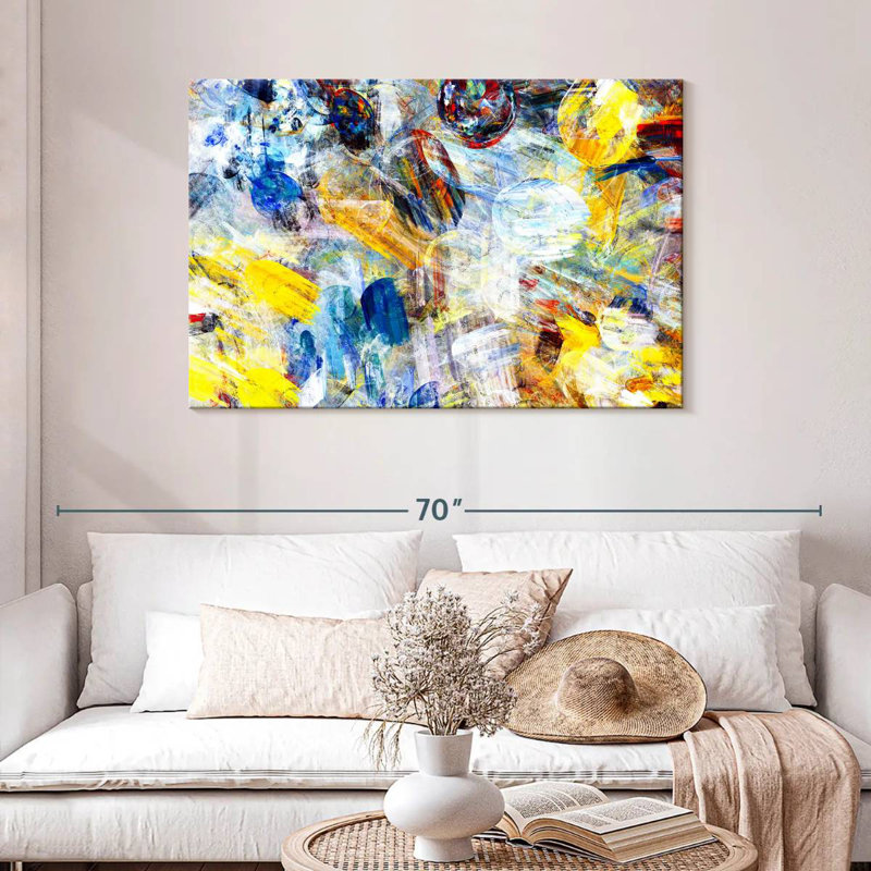 Avery lumineux abstrait, H 30 po x l 45 po