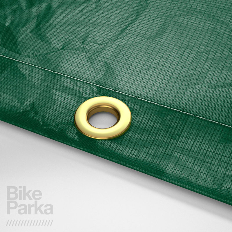 Forest Green Waterproof Polyester Bicycle Cover with Adjustable Strap