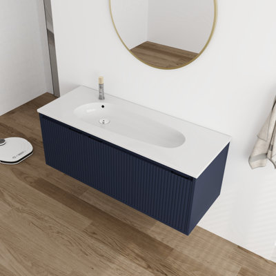 Machai 48'' Single Bathroom Vanity with Resin Top