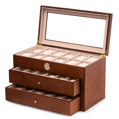 Wood Watch Box + Drawers