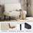 39" Corduroy 2-Seat Armless Loveseat, Upholstered Bench with USB Ports, Beige-108074688