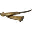 Early 20Th Century Handmade Babylonian-Patterned Brass Dagger