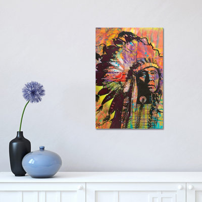 Native American III by Dean Russo - Wrapped Canvas Painting