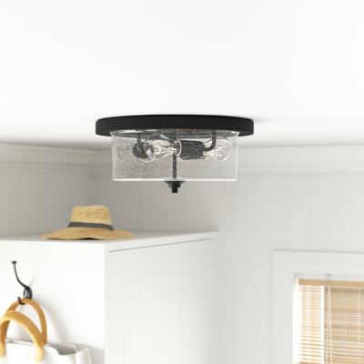 Weccacoe Glass Flush Mount