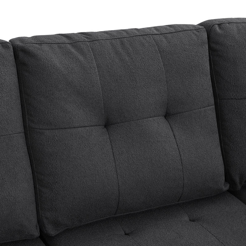 Canapé modulaire en L 109,2 po avec coussins de dossier amovibles et 2 coussins
