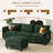105.9'' Wide L-Shaped Comfy Cloud Couch - Chenille Upholstered 4-Seater Sofa for Your Living Room-1685389657