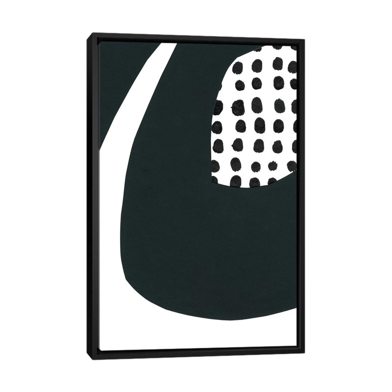«Echos of Memphis V» par Renee Stramel - impression sur toile tendue, H 26 po x l 18 po x P 1,5 po, Toile avec cadre noir