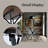 Menca 29.5'' Round Dining Table for 2, Wood Top Breakfast Table With Black Metal Legs-1948582876