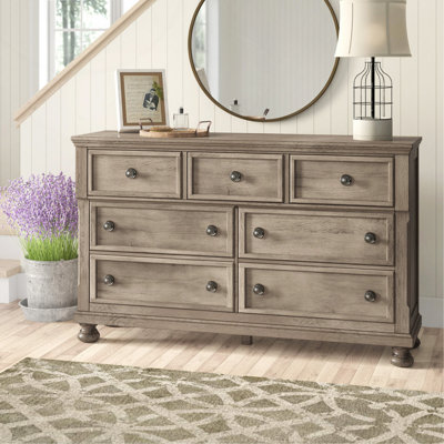 Commode 1 pièce classique avec 7 tiroirs et plateau à bijoux