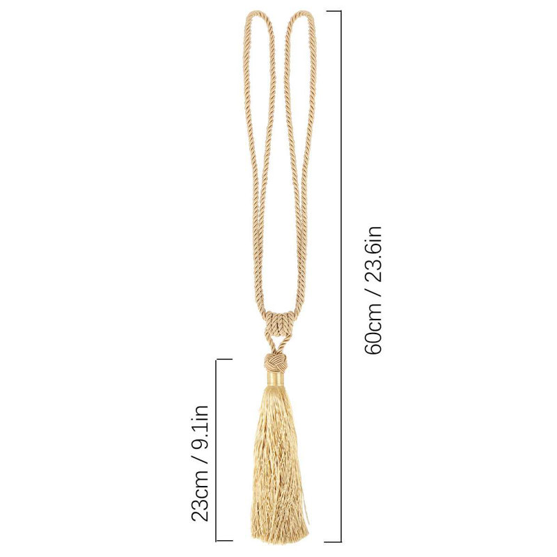 Nuchem Polymer Curtain Tieback, Gold