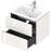 Duravit L-Cube Wall Mounted Single Bathroom Vanity Base Only White Lacquer (Sink Not Included)-1691327258