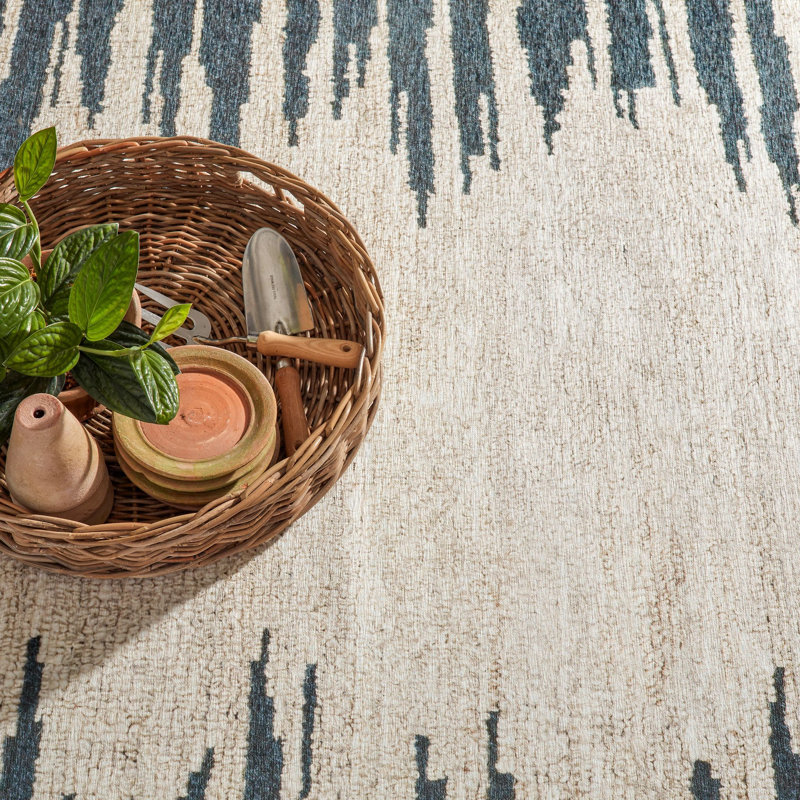 Moss Metal Machine Washable Rug, Rectangle 5' x 8'