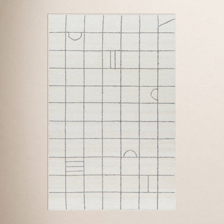 Loeb Flatweave Wool Checkered Indoor Rug