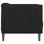  Canapé-fauteuil noir 100% polyester, contreplaqué, bois massif simple-2083355988