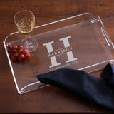 Lavish Last Name Personalized Acrylic Serving Tray