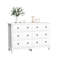 Commode 6 tiroirs blanche, l 47,25 po-1527947968