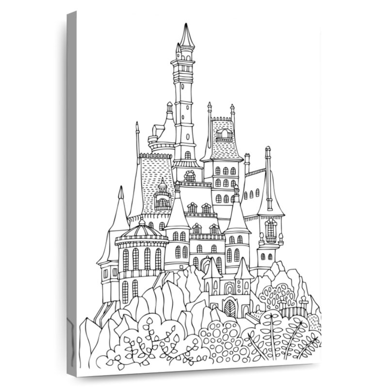 Château simple, H 24 po x l 16 po