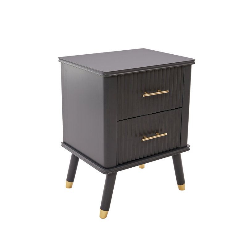 17.7'' W Nightstand, Dark Gray